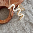 Wavy Gold Claw Clip