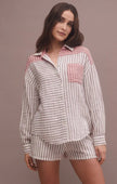 All Mixed Up Stripe Shirt - Distractions Clothing
