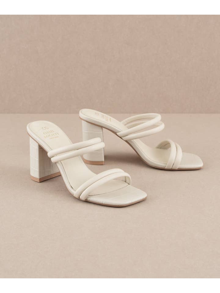 Angela Strappy Block Heel - Distractions Clothing