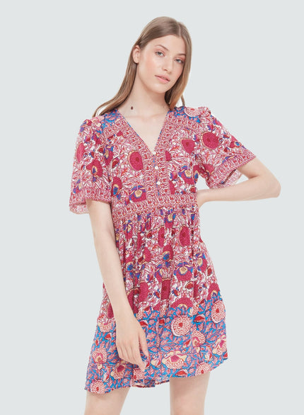 Ariana Floral Mini Dress - Distractions Clothing