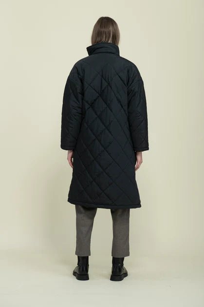 Arie Long Quilted Coat - Distractions Clothing