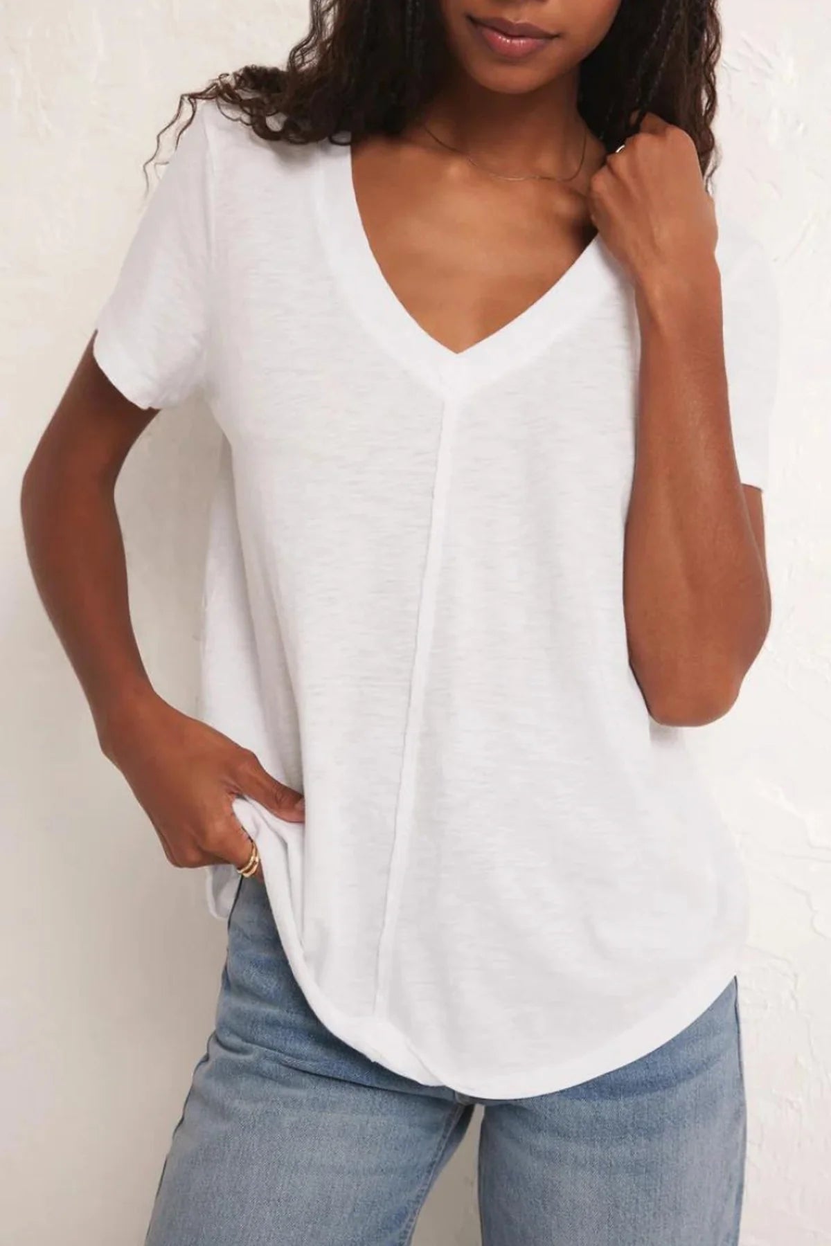 Asher V Neck Tee - Distractions Clothing