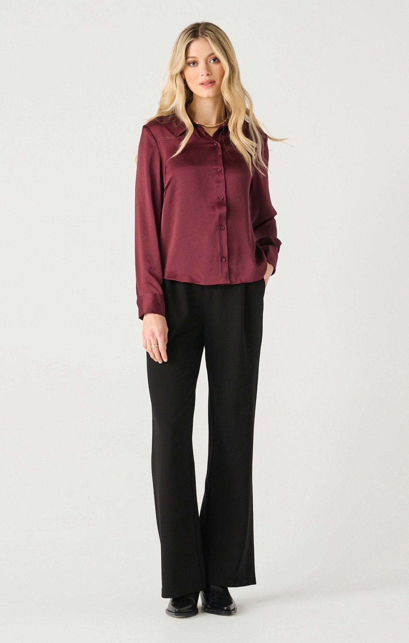 Audrey Flowy Blouse - Distractions Clothing
