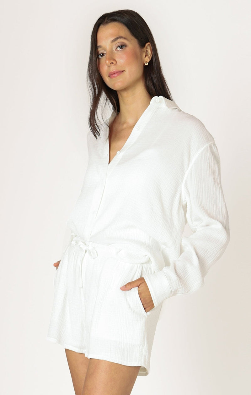 Ava Button Up Blouse - Distractions Clothing