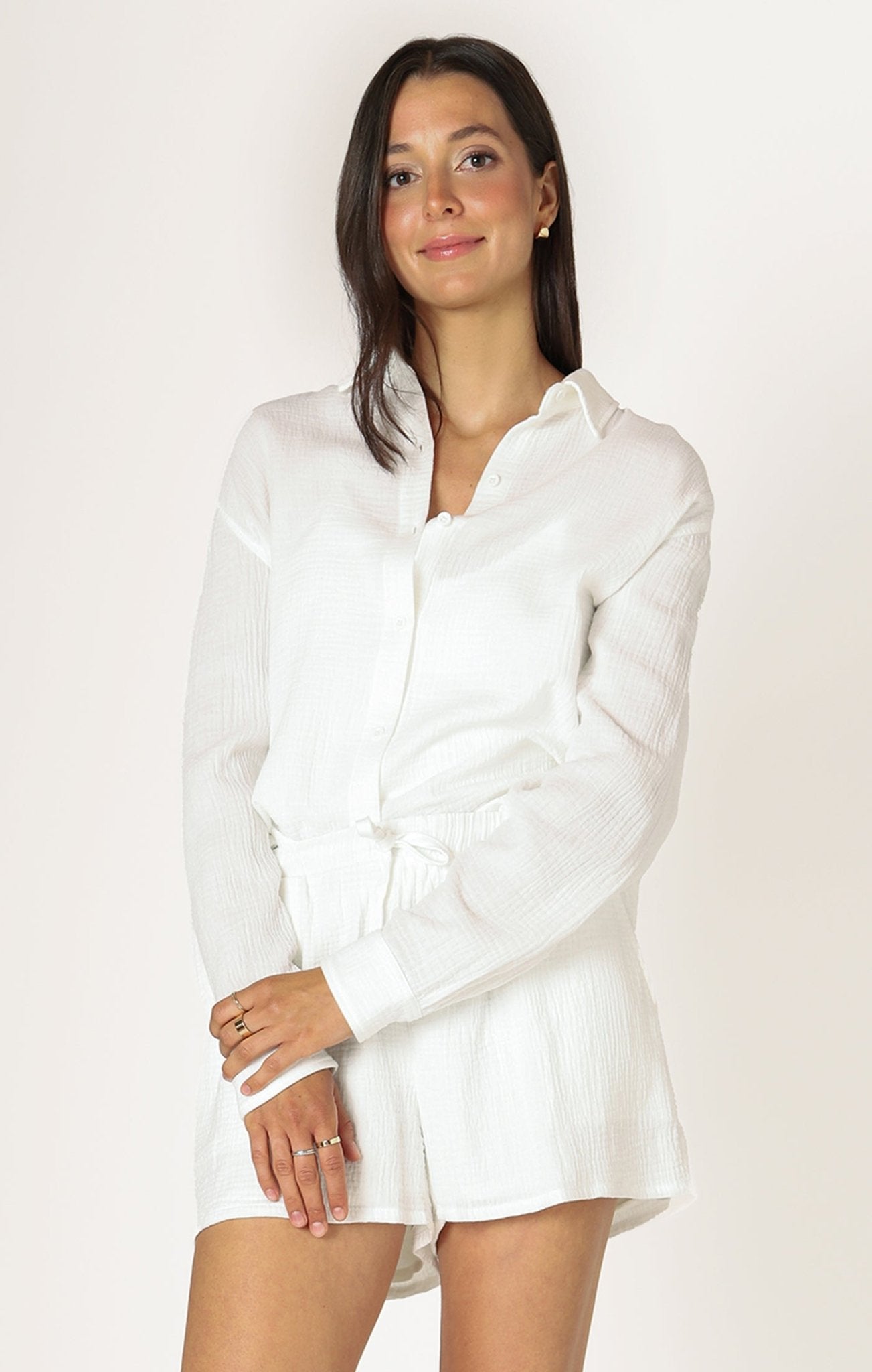 Ava Button Up Blouse - Distractions Clothing