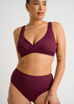 Everyday Sunday black cherry bikini bottom retro fit