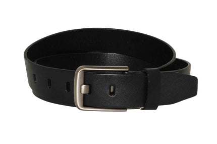 Black Leather Belt - Distractions Clothing