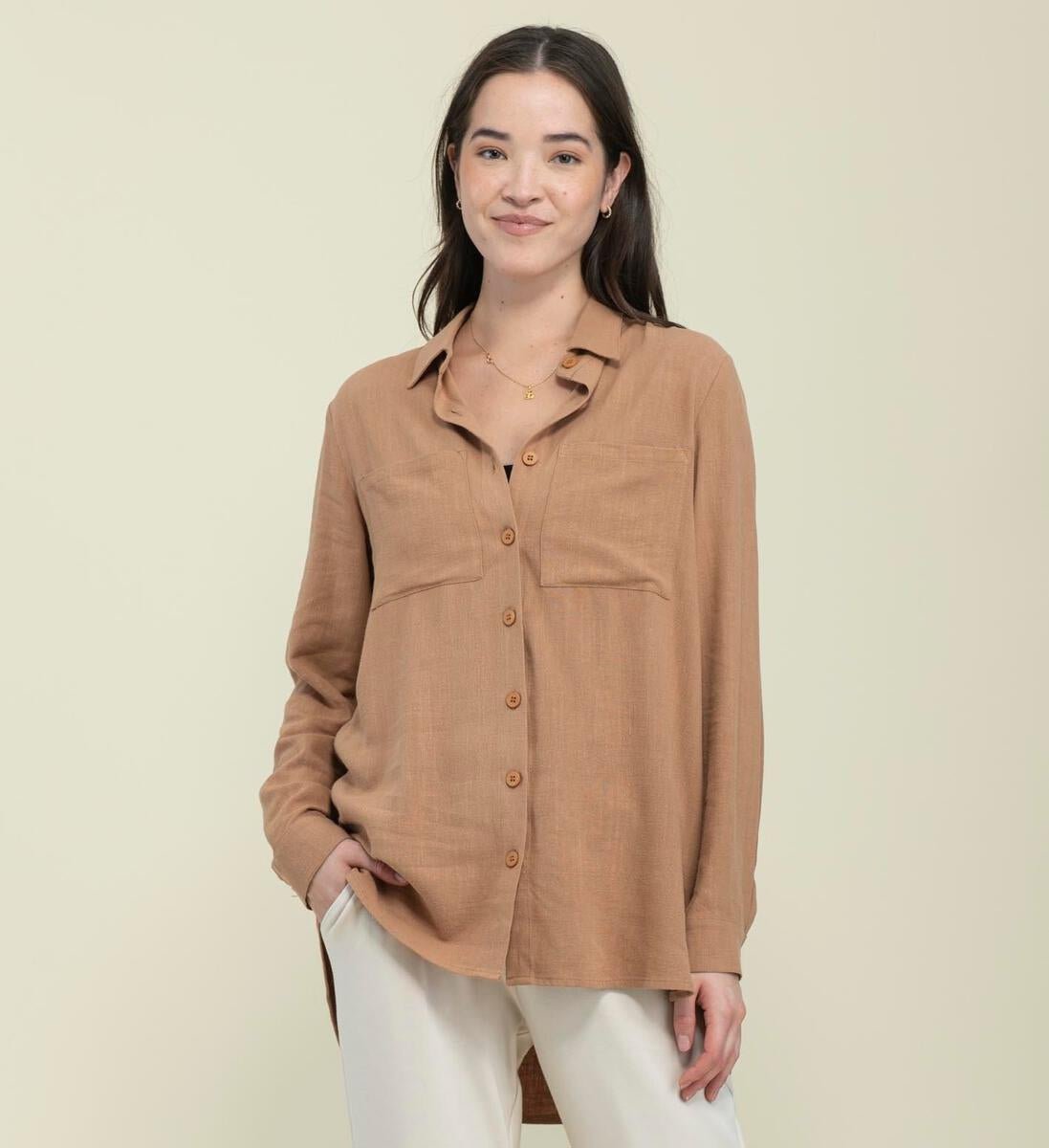 Blaine Oversized Button Up - Distractions Clothing