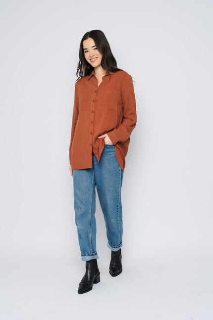 Blaine Oversized Button Up - Distractions Clothing