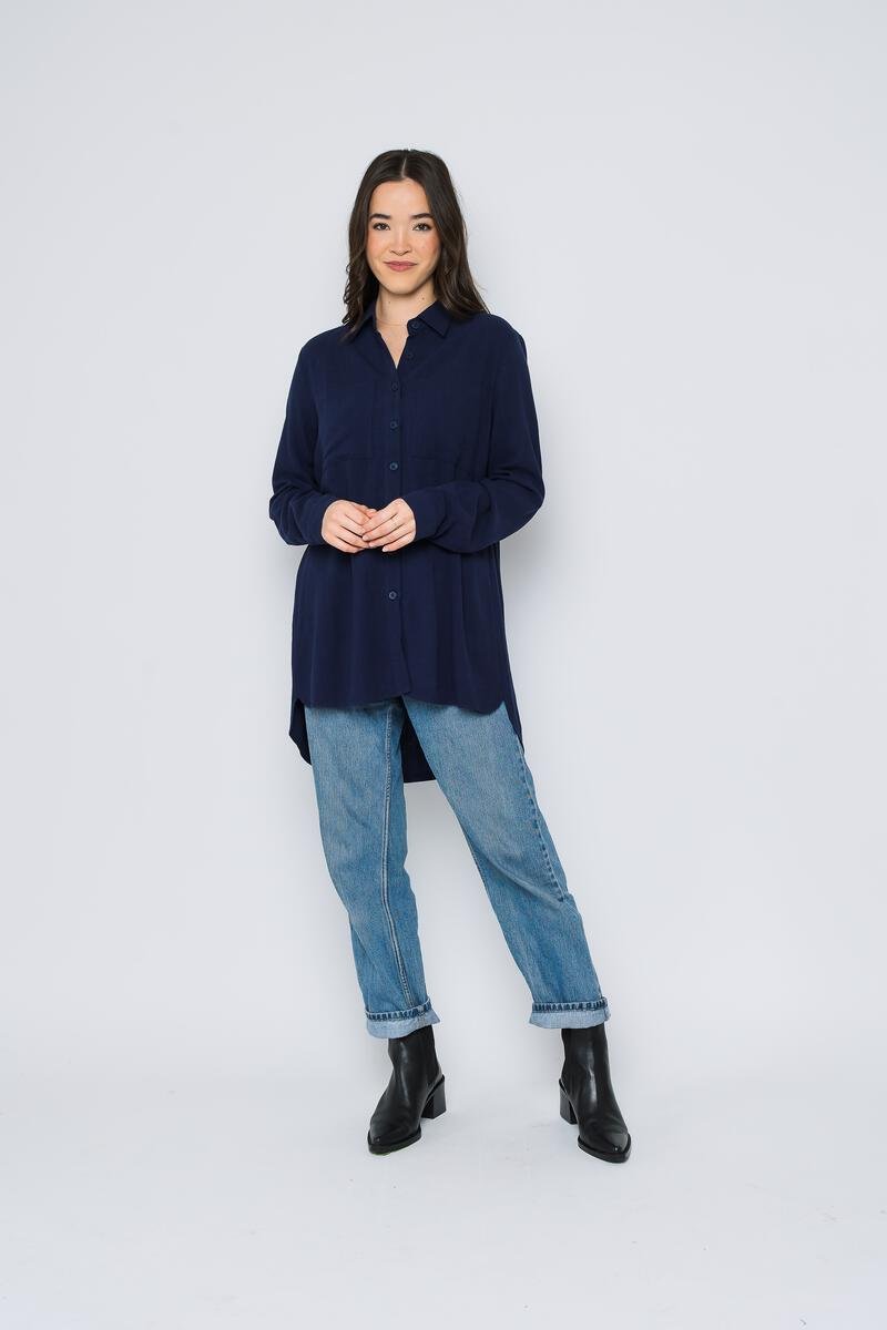 Blaine Oversized Button Up - Distractions Clothing