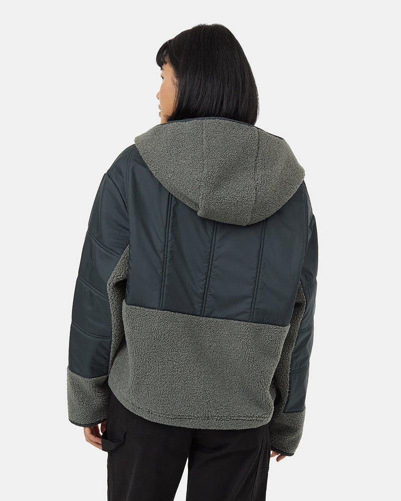 Boucle Full Snap Hoodie - Distractions Clothing