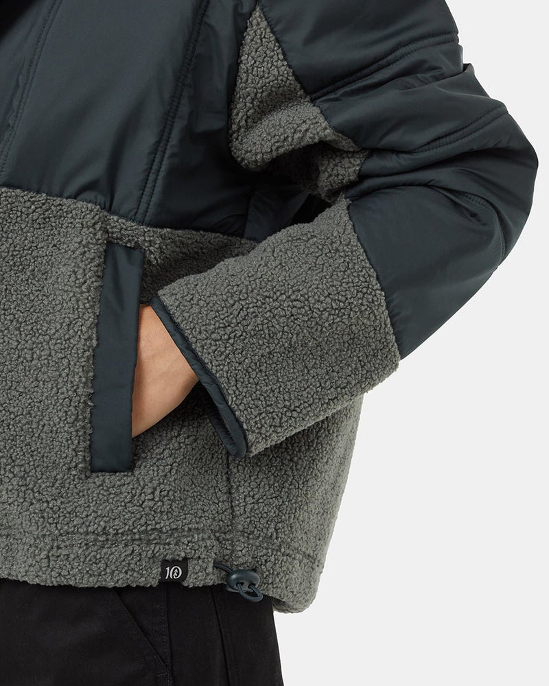 Boucle Full Snap Hoodie - Distractions Clothing