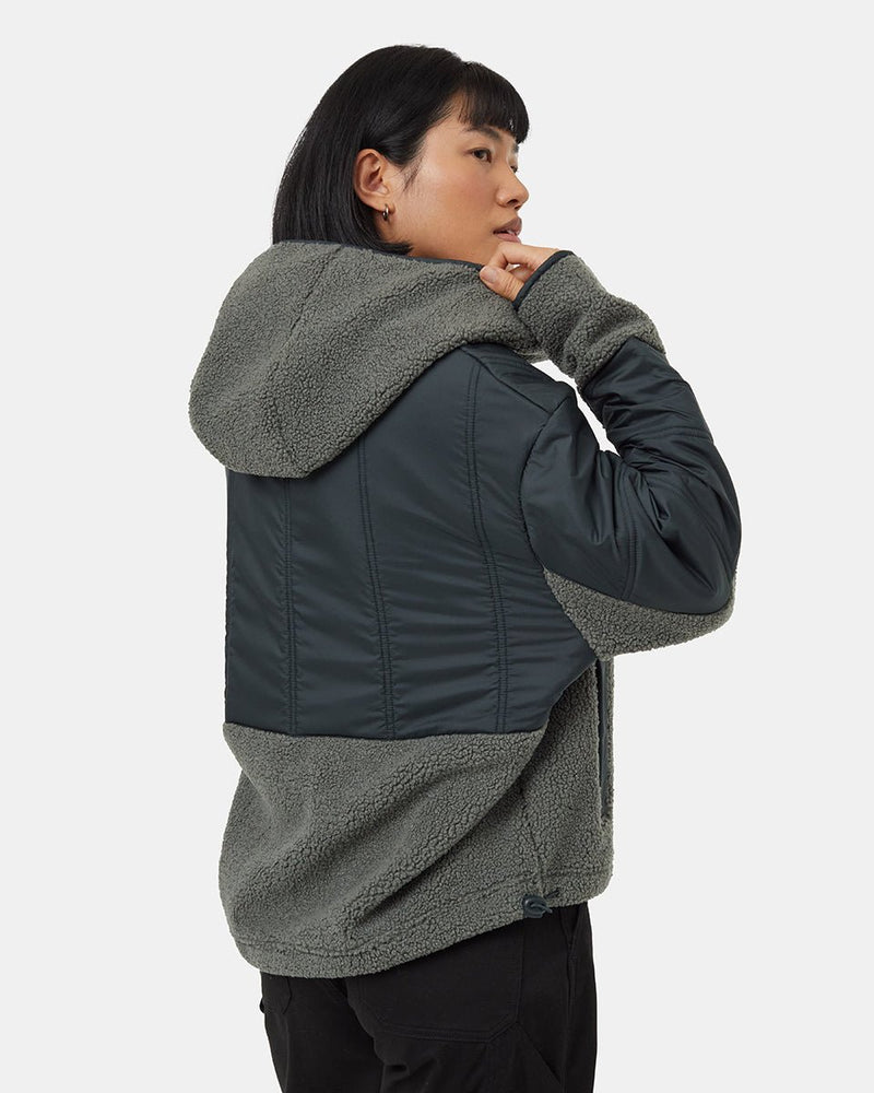 Boucle Full Snap Hoodie - Distractions Clothing