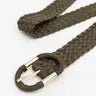 Braided Suede Oval Buckle Belt - Distractions Clothing