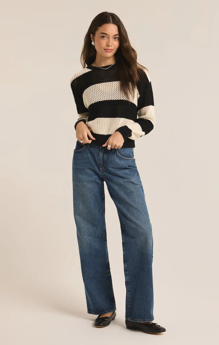 Broadbeach Stripe Sweater - Distractions Clothing