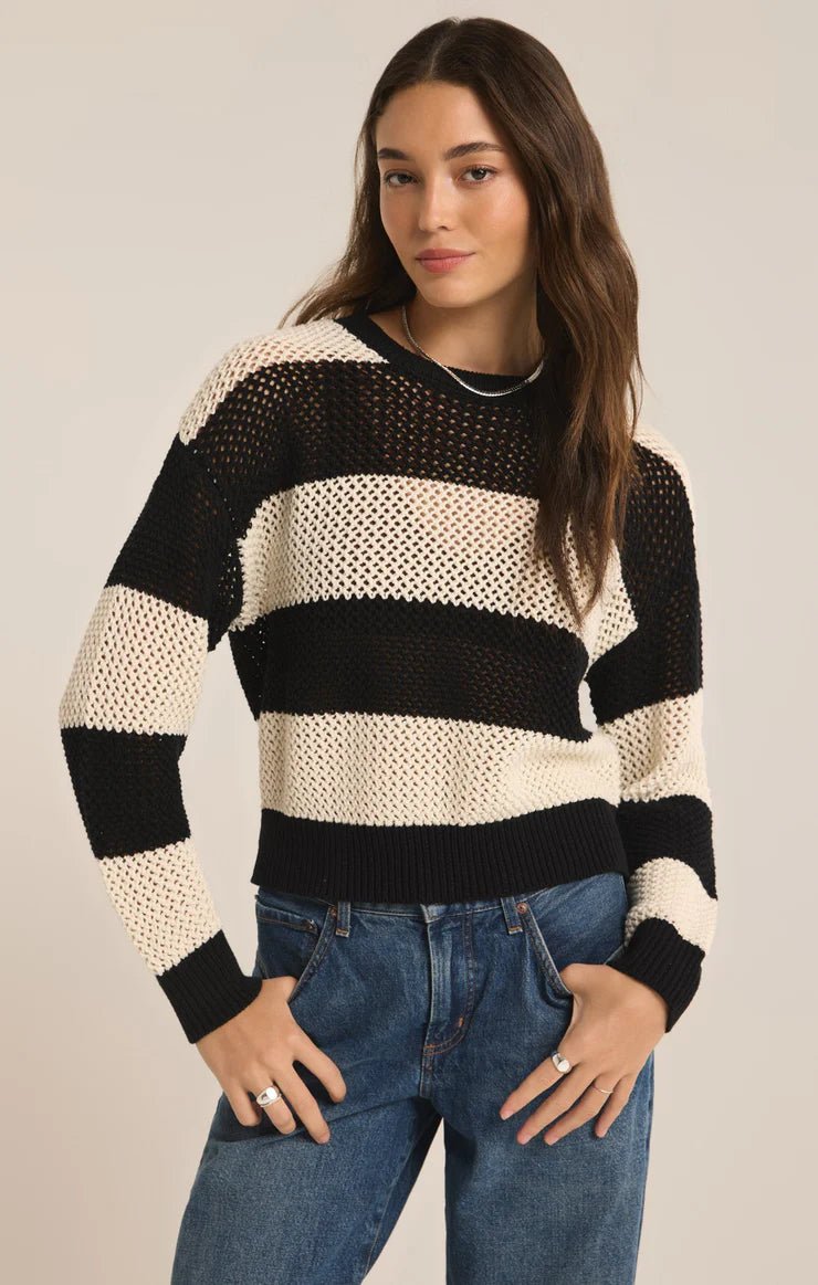 Broadbeach Stripe Sweater - Distractions Clothing