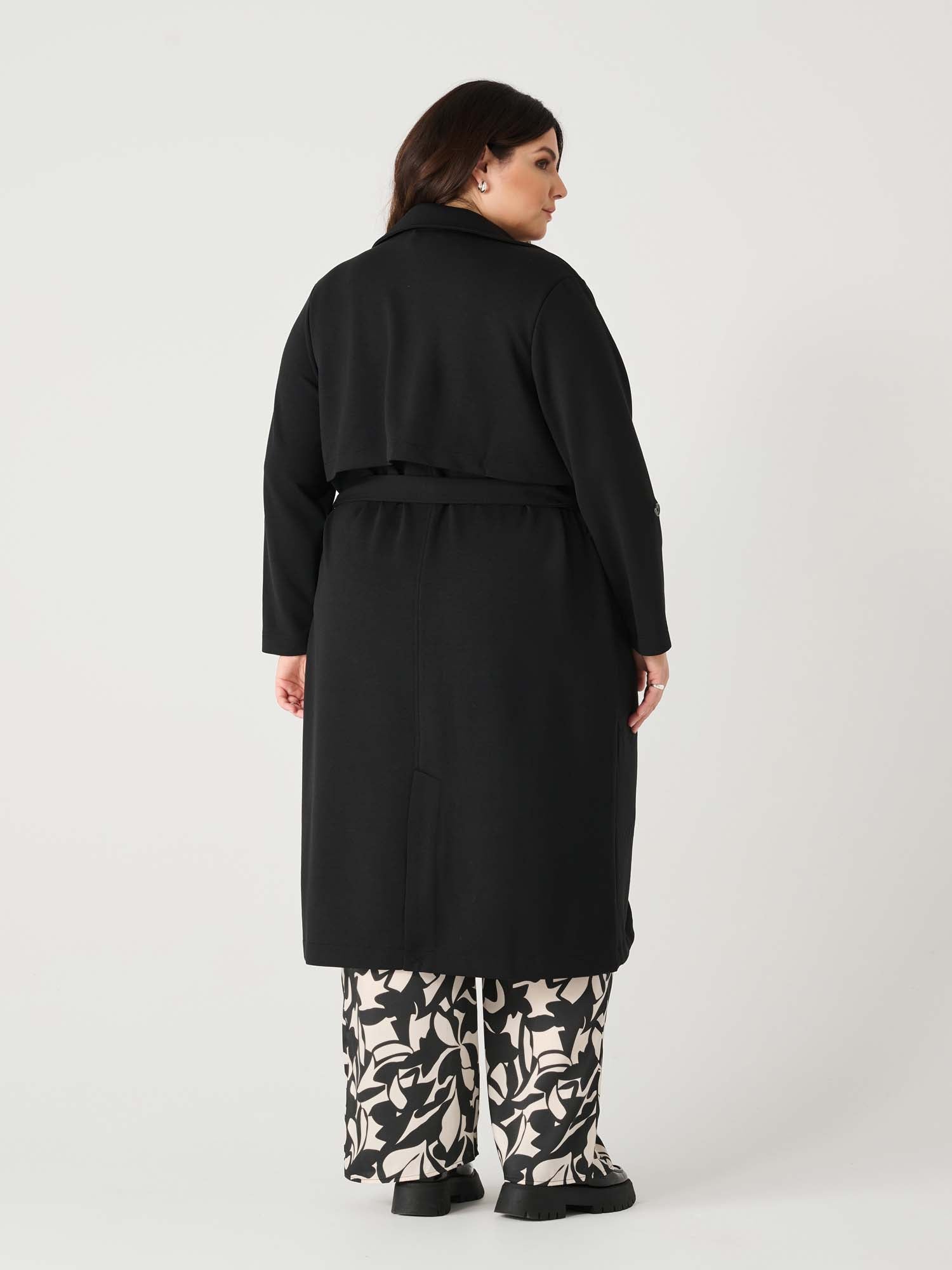 Brooklyn Curvy Knit Trench - Distractions Clothing