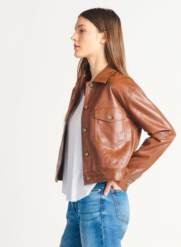Camryn Leather Jacket - Distractions Clothing