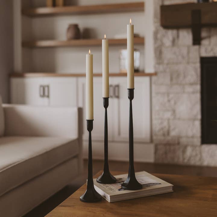 Cast Iron Taper Candle Holder - Distractions Clothing