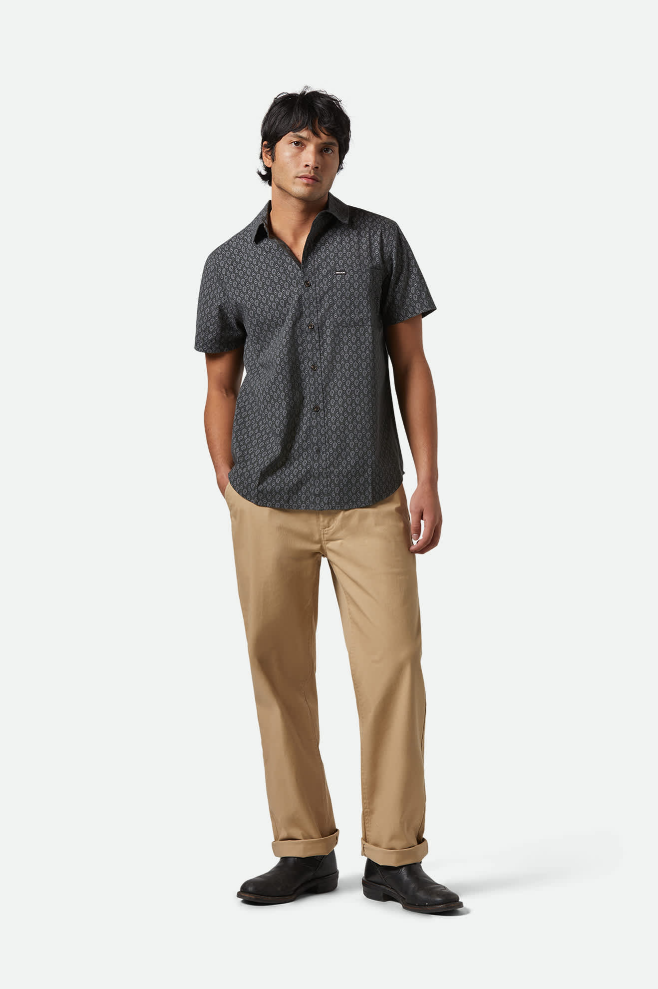 Charter Print Woven Shirt - Distractions Clothing