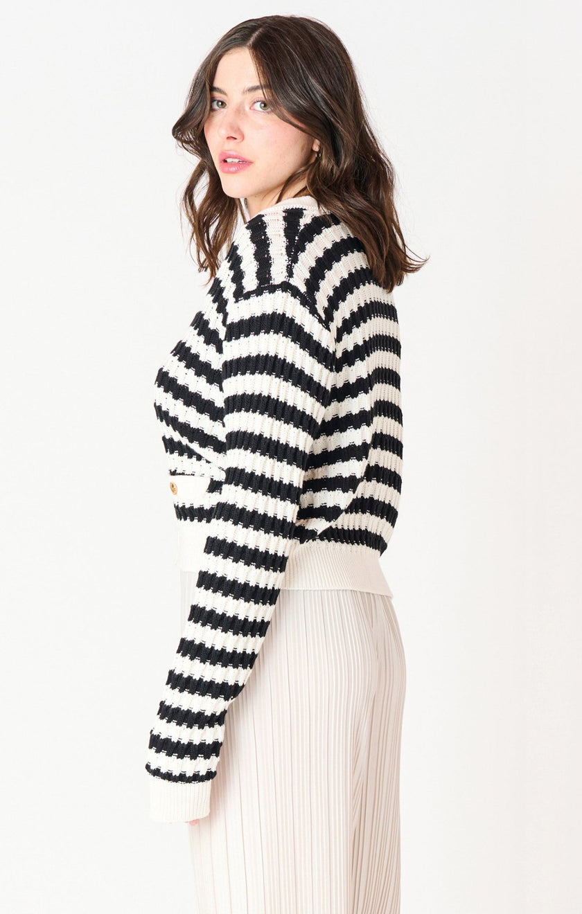 Cher Striped Cardigan - Distractions Clothing