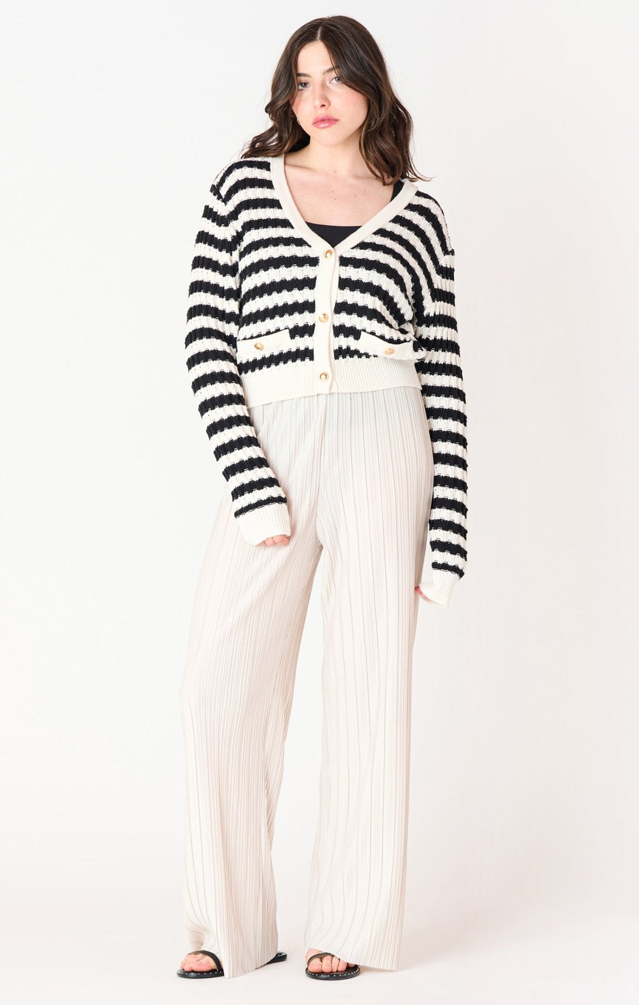 Cher Striped Cardigan - Distractions Clothing