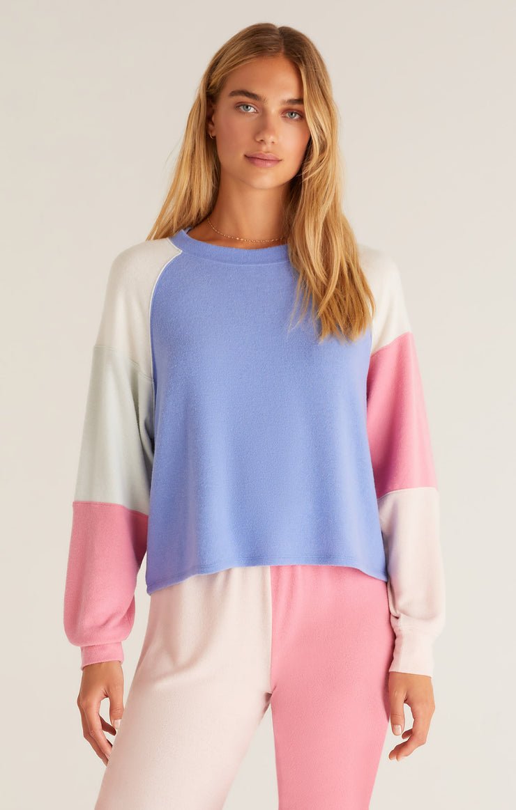 Color Block Raglan Top - Distractions Clothing