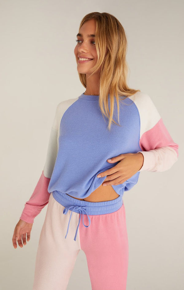 Color Block Raglan Top - Distractions Clothing