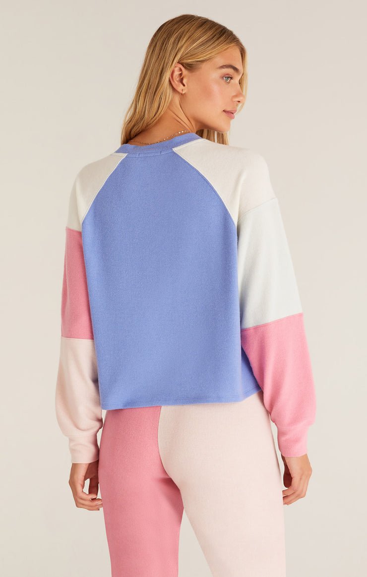 Color Block Raglan Top - Distractions Clothing