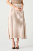 Curvy Cara Pleated Maxi Skirt - Distractions Clothing