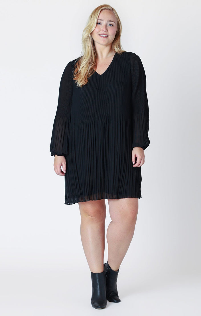 Curvy Rory Pleated Dress - Distractions Clothing