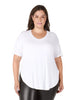 Curvy Round Hem Tee - Distractions Clothing