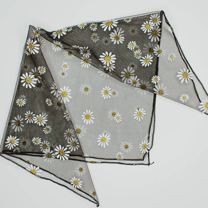 Daisy Chiffon Bandana - Distractions Clothing