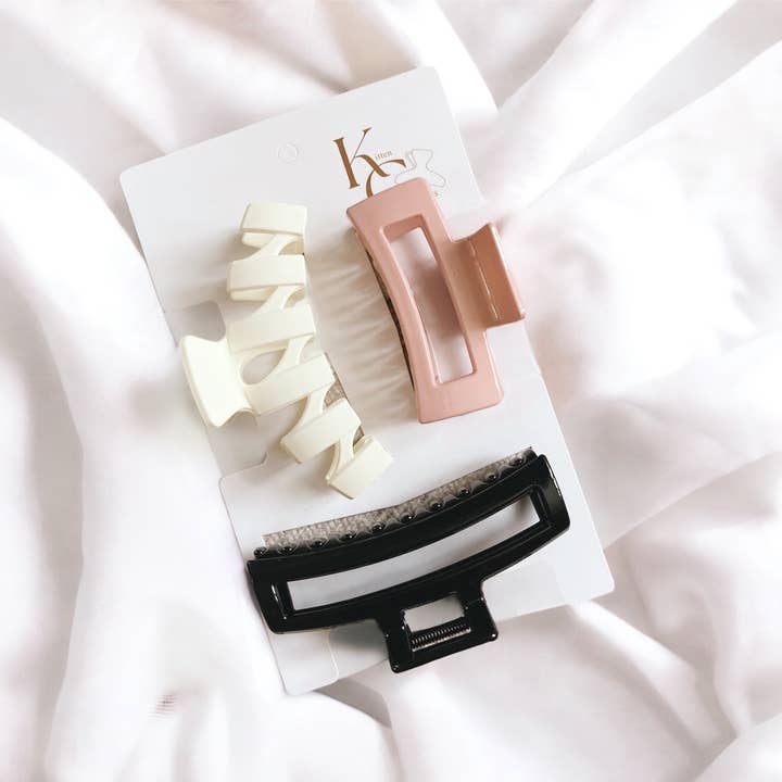 Day & Night Claw Clip Trio - Distractions Clothing