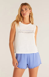 Drink Champagne Tank - Distractions Clothing
