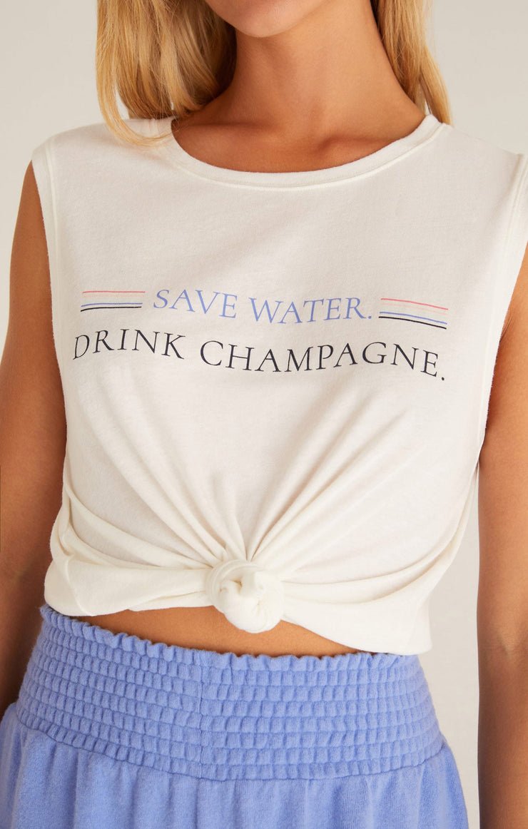Drink Champagne Tank - Distractions Clothing
