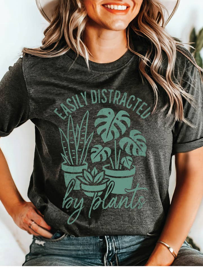 Easily Disracted by Plants Tee