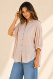 Audrey Curvy Button Up