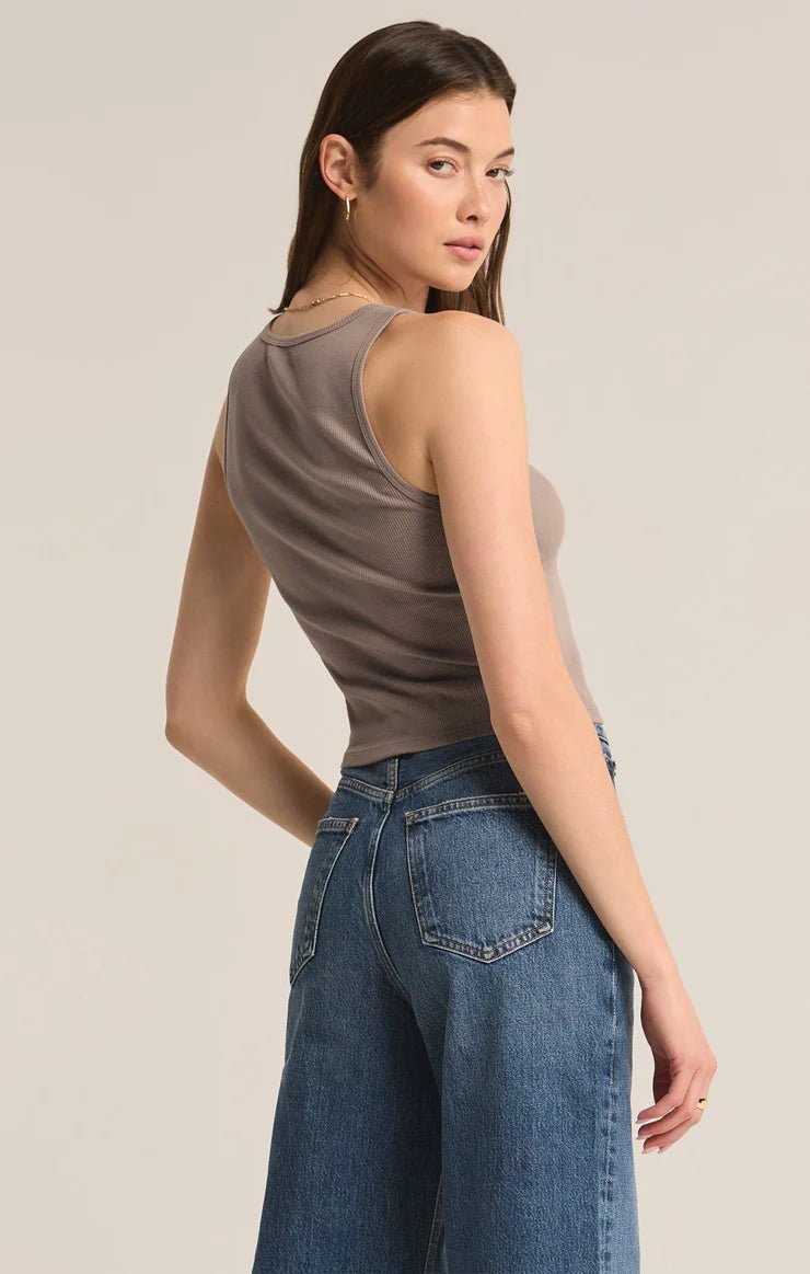 Essy Rib Cropped Tank - Distractions Clothing