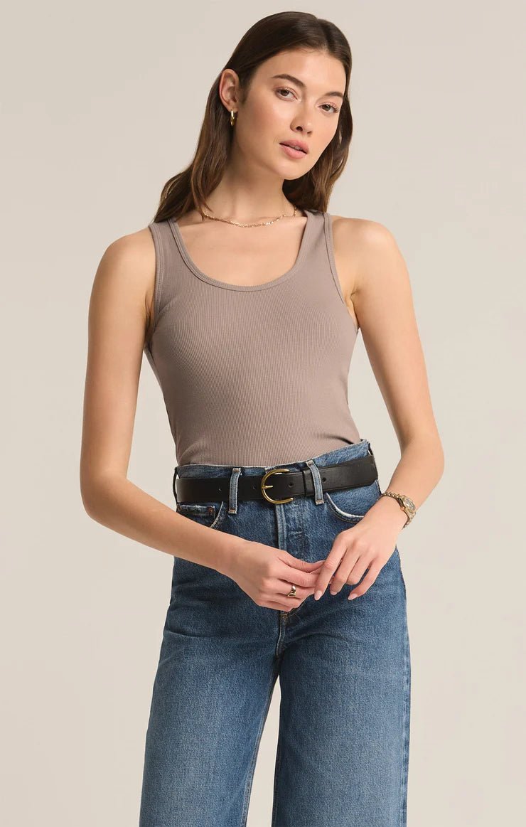 Essy Rib Cropped Tank - Distractions Clothing