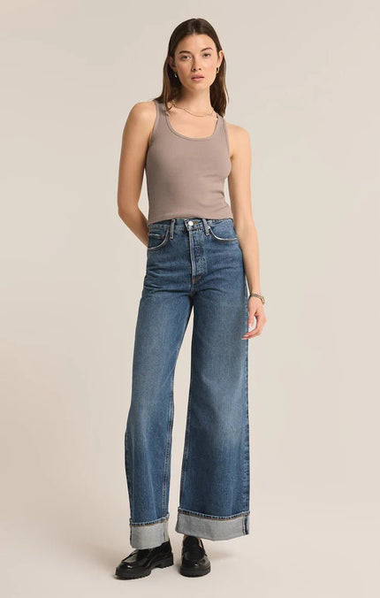 Essy Rib Cropped Tank - Distractions Clothing