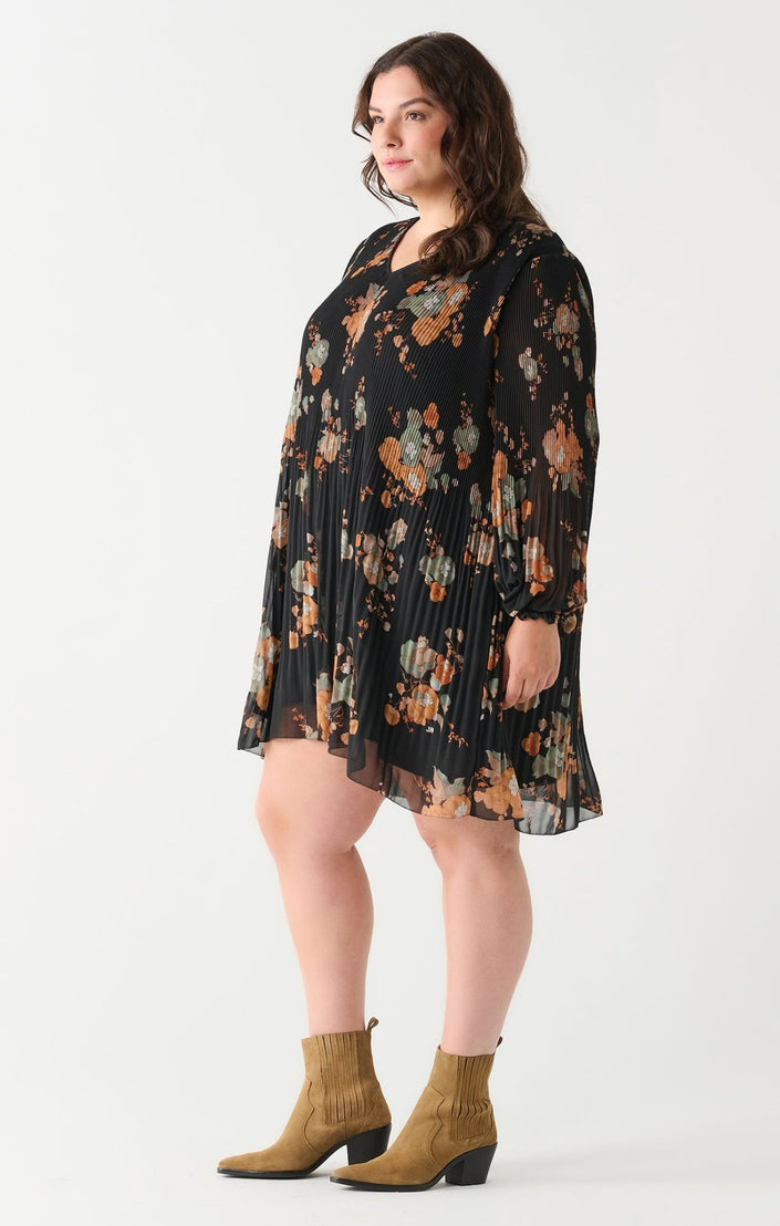 Fall Floral Mini Dress - Distractions Clothing