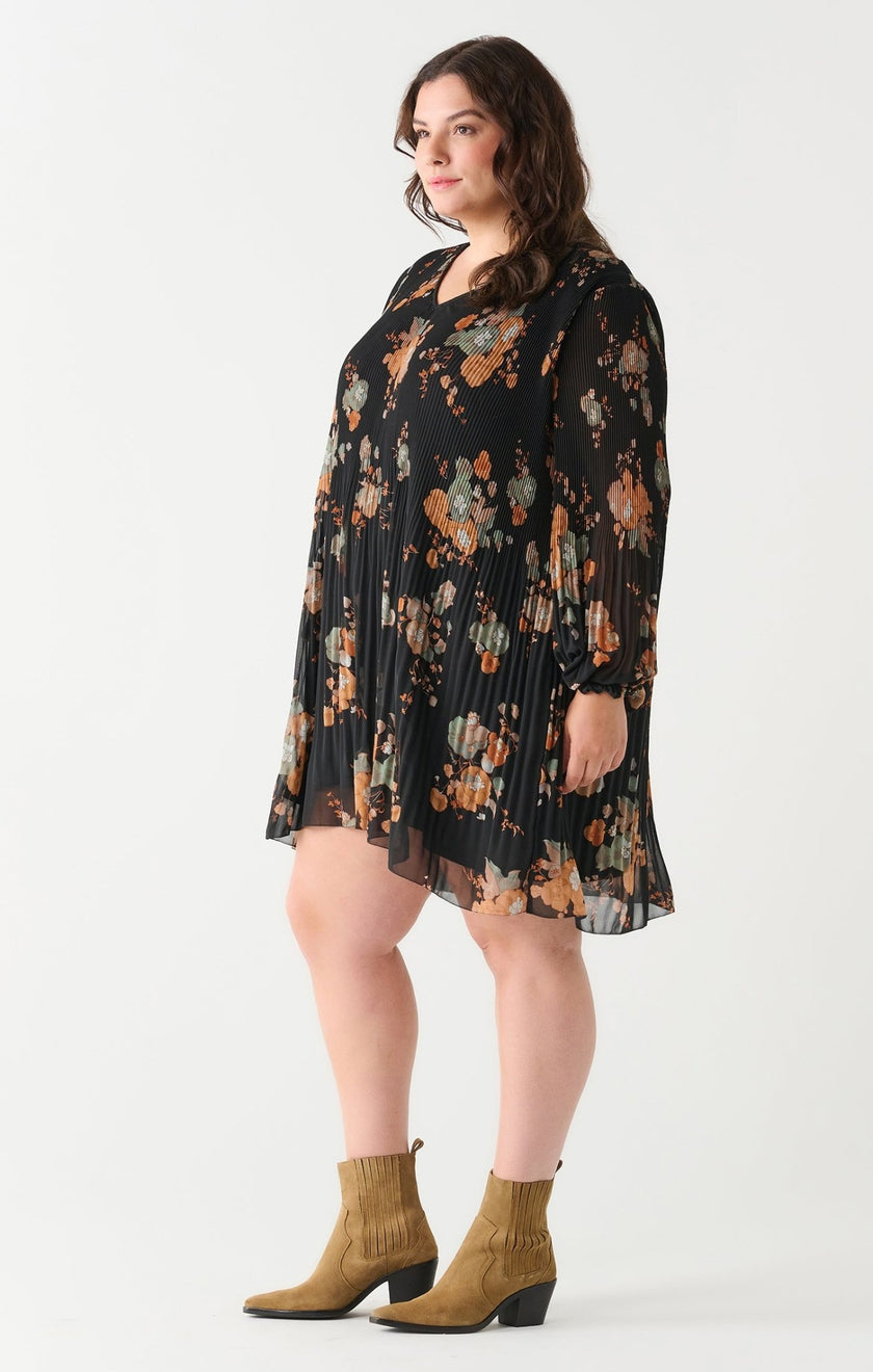 Fall Floral Mini Dress - Distractions Clothing