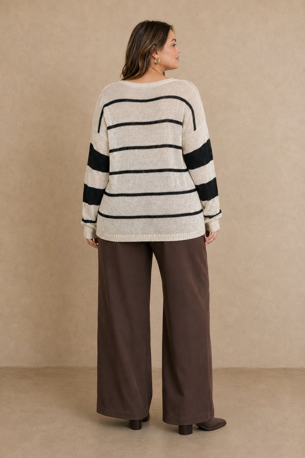 Adeline Curvy Knit Sweater
