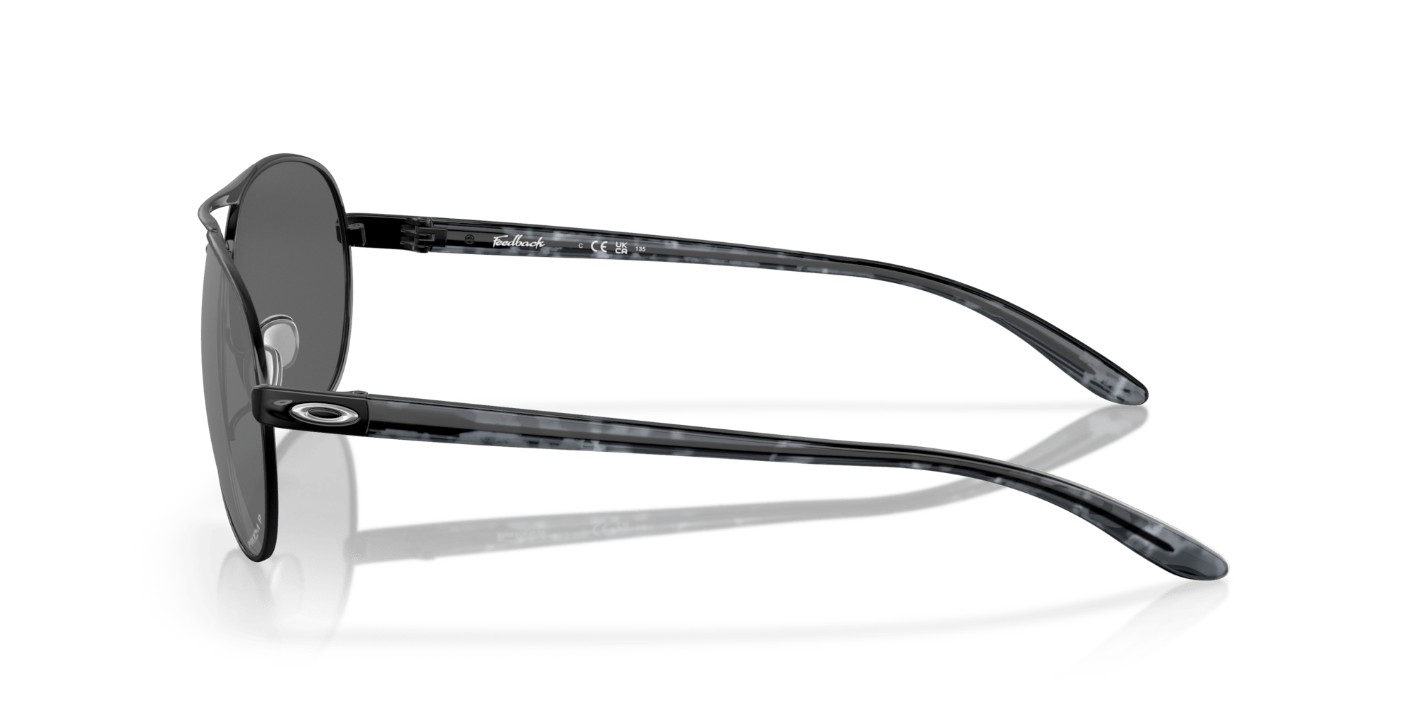 Feedback Polished Black Prizm Polarized Sunglasses - Distractions Clothing