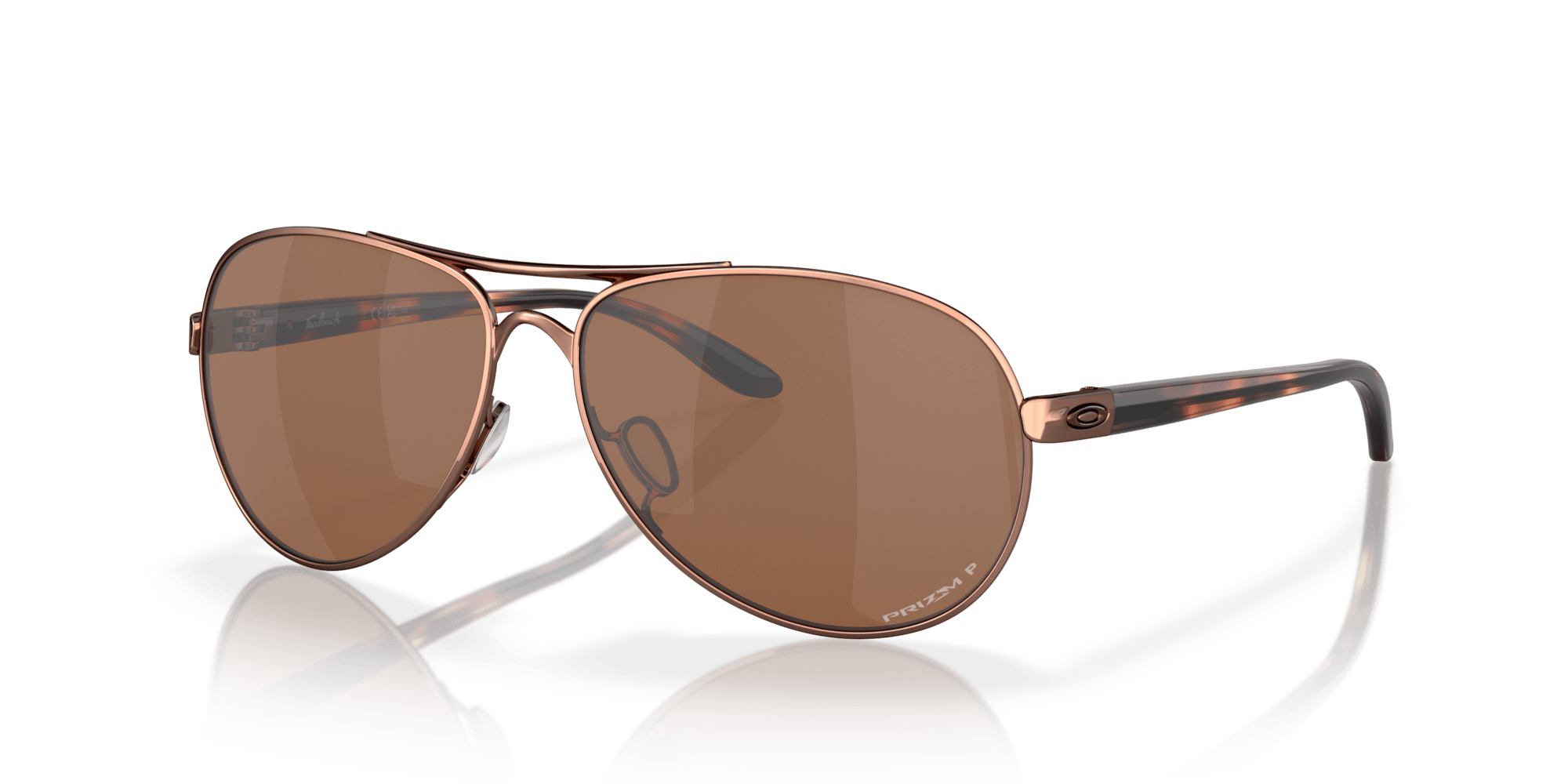 Feedback Rose Gold Prizm Polarized Sunglasses - Distractions Clothing. Oakley sunglasses