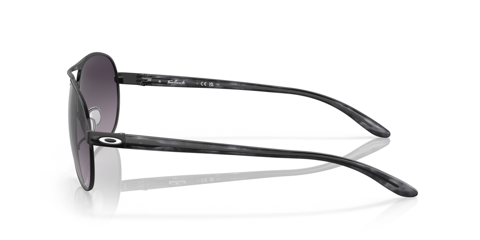 Feedback Satin Black Polarized Sunglasses - Distractions Clothing