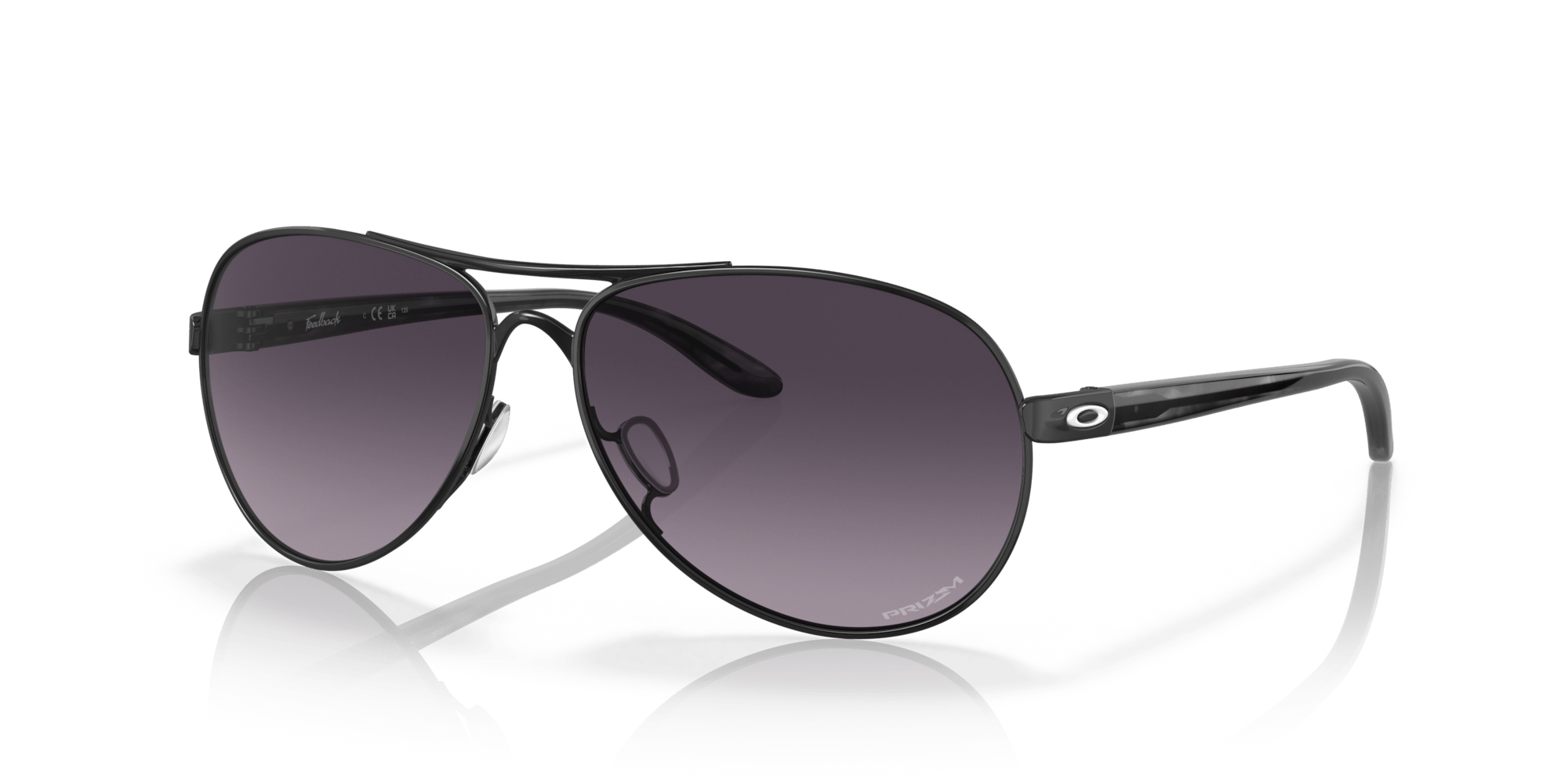Feedback Satin Black Polarized Sunglasses - Distractions Clothing