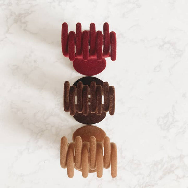 Flocked Mini Claw Clip Set - Distractions Clothing