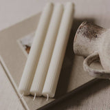 Fluted Taper Candles set of 3 - Distractions Clothing